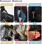 DAYGOS Gym Duffle Bag 40L Waterproof Wet Pocket Shoes Compartment Black view 4
