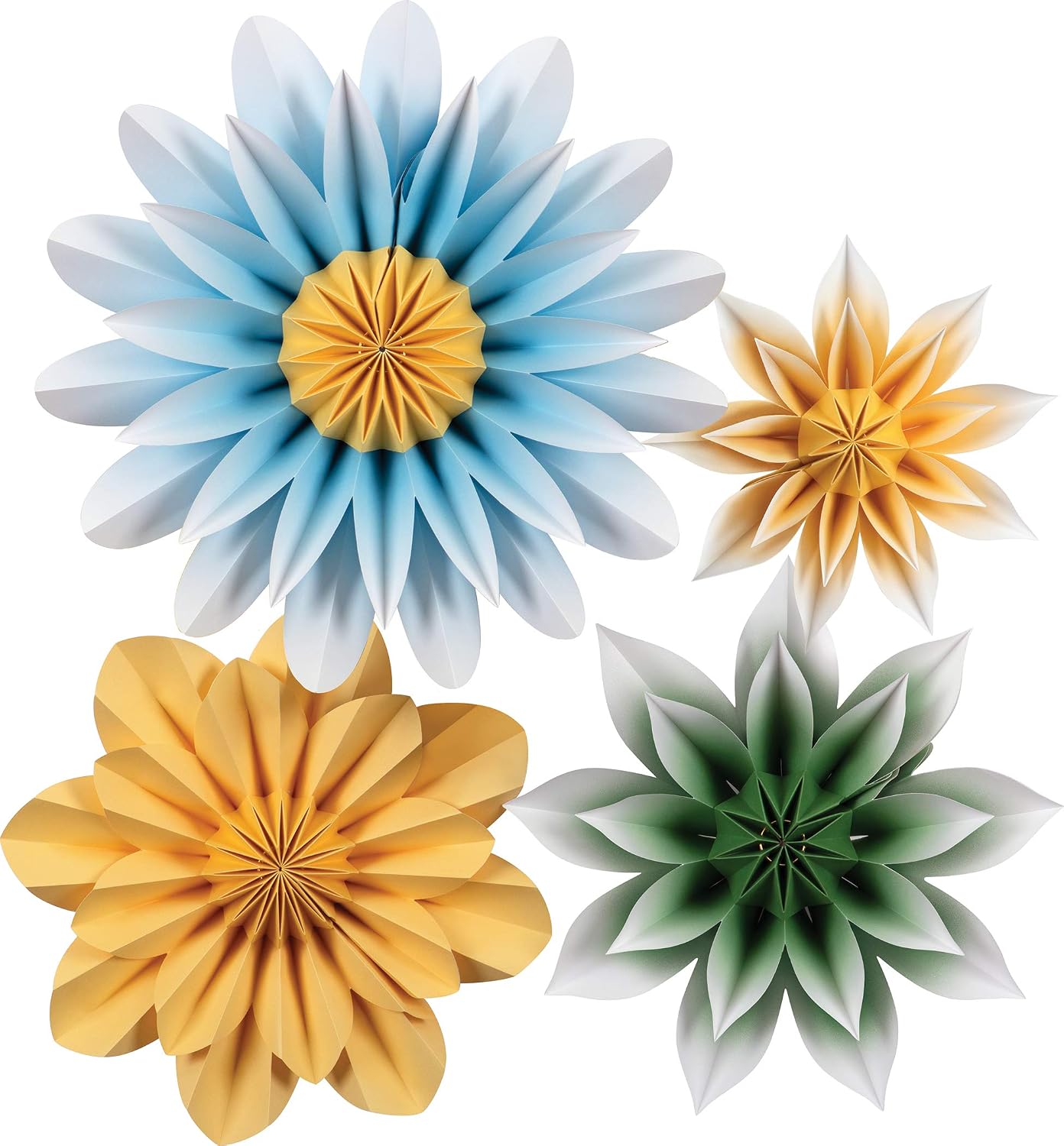 Amazon Com Teacher Created Resources Floral Sunshine Paper Flowers Premade Decorations For Party Photo Backdrops Classrooms Walls Showers And Birthday Celebrations Office Products