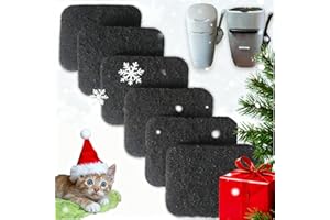 PurifyLogix 6 Pack Charcoal Filters Replacement for Litter Genie Standard Pail, Activated Charcoal Filters Compatible with Litter Genie Cat Litter Box Waste Disposal System for Odor Control (6)