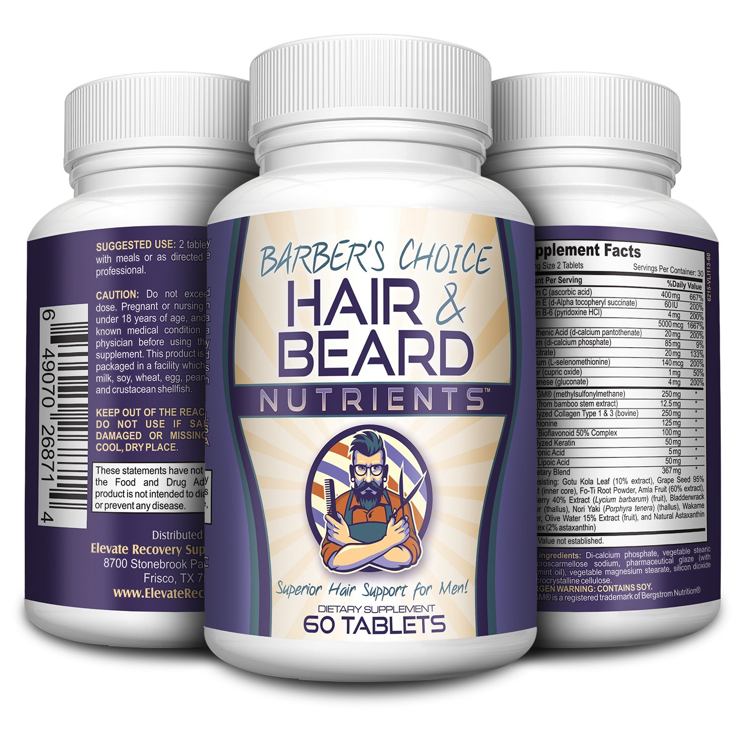 Barber S Choice Hair Growth Vitamins For Men Hair And Beard