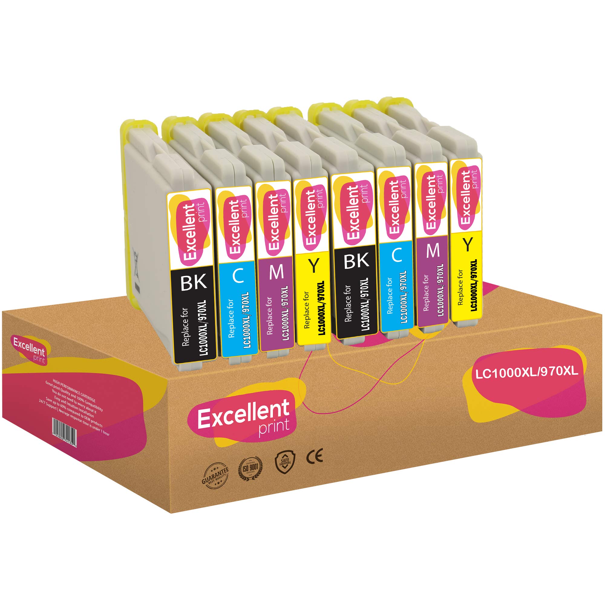 Excellent Print LC1000XL LC970XL LC1000 LC970 Compatible Ink Cartridges for Brother MFC235C DCP150C MFC260C DCP157C