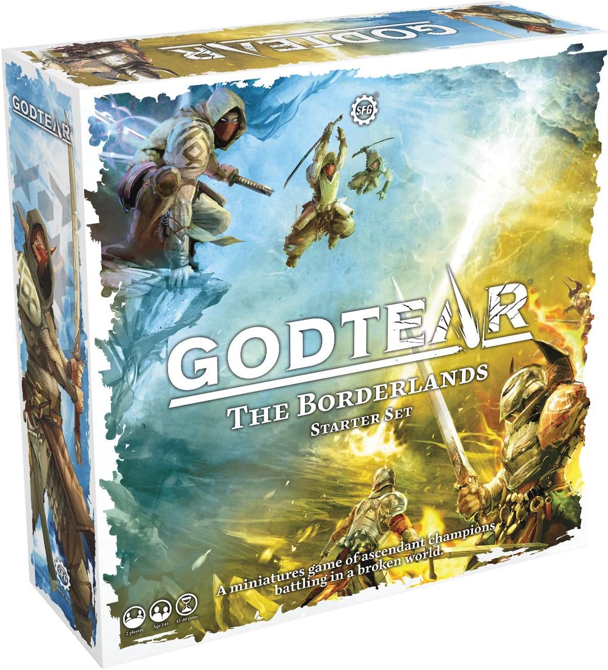 Godtear: The Borderlands Starter Set Board Game with 12 Detailed Miniatures, Tabletop Combat Game (2 Players)