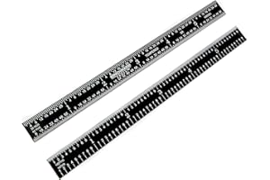 Benchmark Tools 466583 Flexible 6 Inch 5R Machinist Rule with 1/10, 1/100, 1/32 and 1/64 Markings Tempered Stainless Steel Zero-Glare Black Chrome Finish Conforms to EEC-1 Accuracy Standards (1)