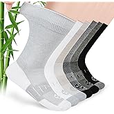 NOLUNT Diabetic Socks for Men,6 Pairs Crew Mens Diabetic Neuropathy Socks for Men Size 9-11/10-13/13-15