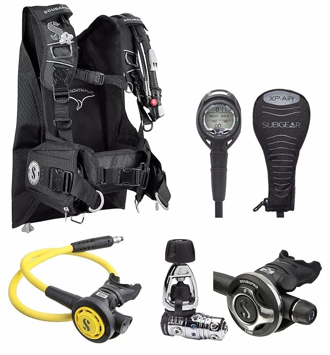 Scubapro Knighthawk BCD S600 Regulator Scuba Gear Package