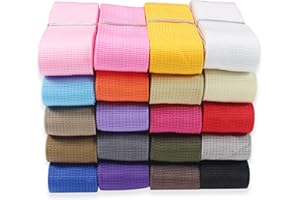 ZHFMLY 1.5 Inch Webbing Straps 40 Yards (108 Ft) - 20+ Assorted Colors Wide Polypropylene Webbing for Dog Collars, Belt, Backpack Straps, Luggage Repair, Sewing,DIY Crafts | Vibrant Colors