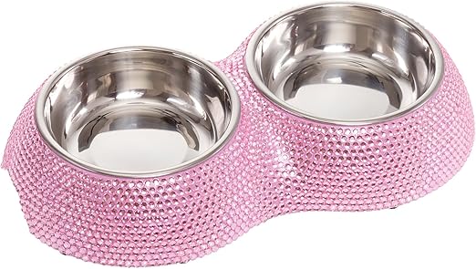 bling dog bowls