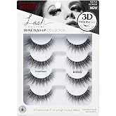 Kiss Lash Couture, False Eyelashes, 'Sweetheart', 14mm, Includes 4 Pairs of Lashes, Easy to Apply, Reusable Lash Clusters
