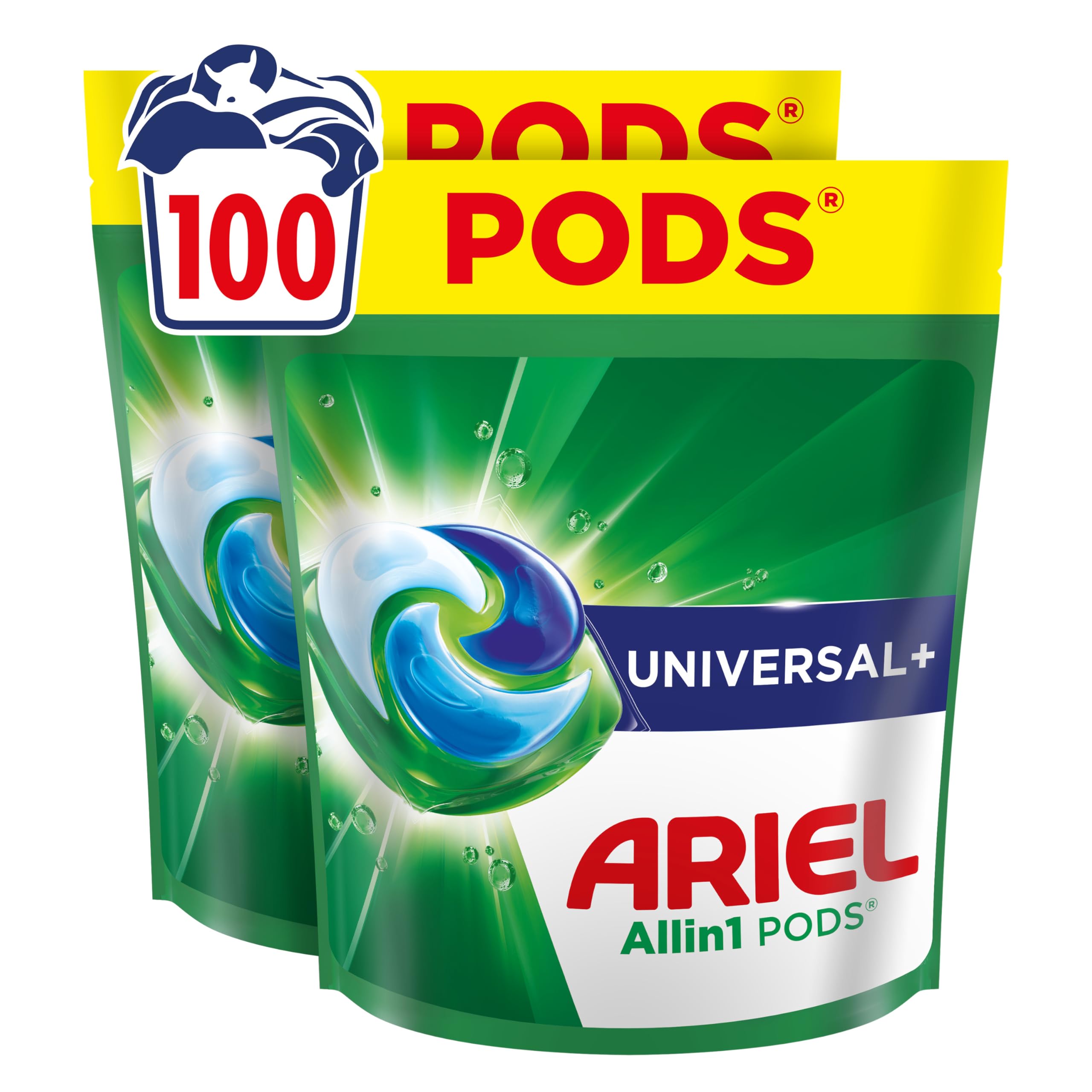 Ariel Pods Universal+ Waschmittel, 100 Wäschen