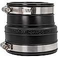 Fernco P1059-33 Flexible PVC Coupling For 3" Plastic Socket to Pipe Plumbing Connections