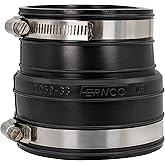 Fernco P1059-33 Flexible PVC Coupling For 3" Plastic Socket to Pipe Plumbing Connections
