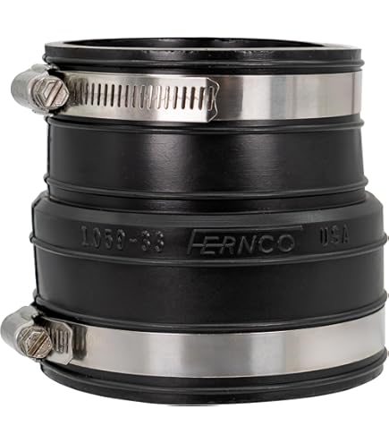 【Rinco】 Amazon.com: Fernco P1059-44 Flexible PVC Coupling For 4