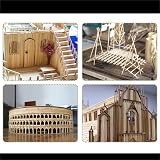 Huiguli 200 Pcs Square Wooden Sticks 30cm 3mm Natural Dowels Craft Rods view 7