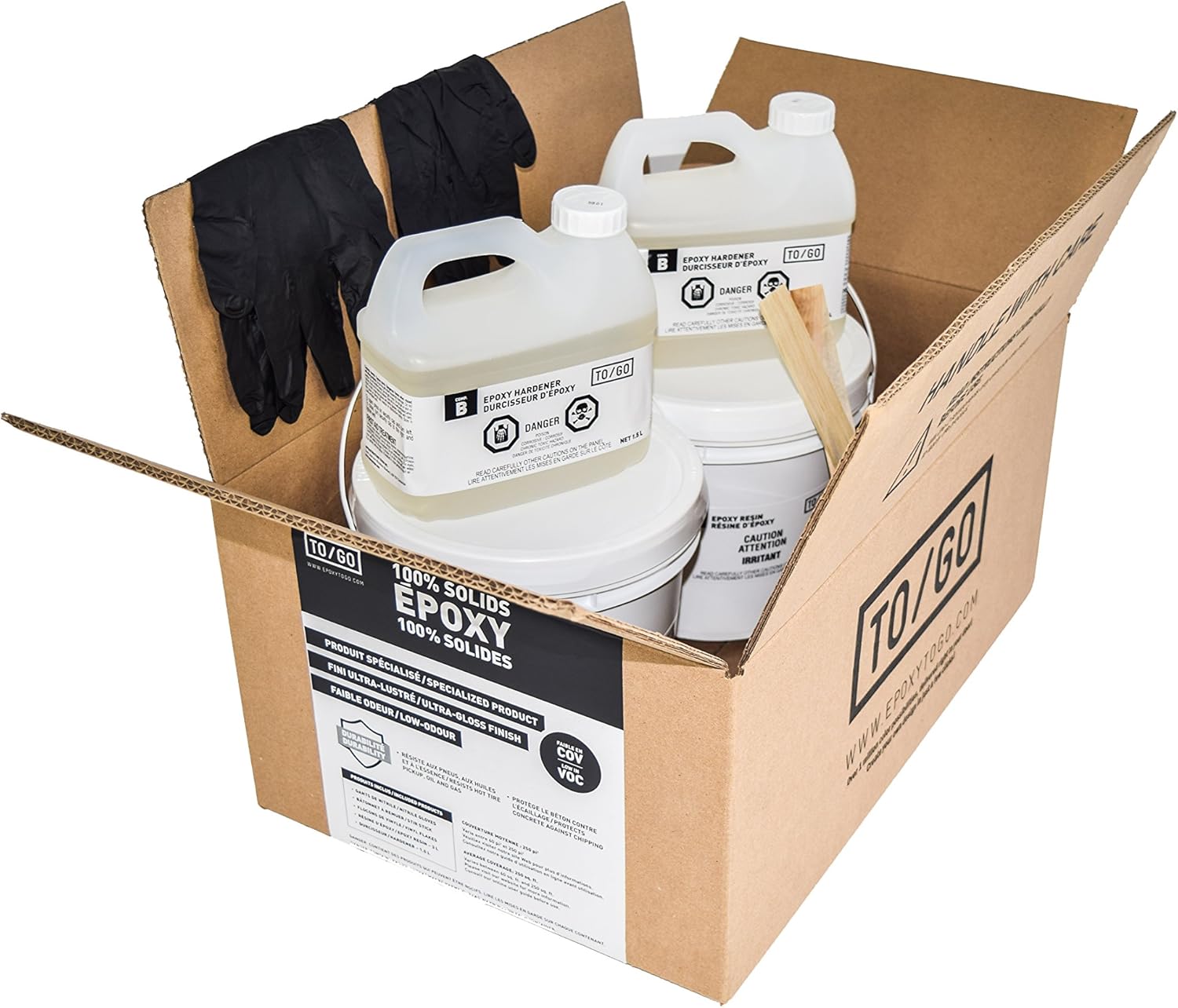 To Go Double Kit Metallic Green Garage Floor Epoxy Kit Includes 2