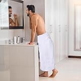 Utopia Towels Premium Jumbo Bath Sheet 90x180 cm 2 Pack White view 3