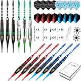CyeeLife Darts Plastic Tip Soft Tip Darts Set 12 Pcs 18g with 4 Colors Shafts view 6