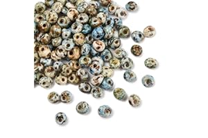 120pcs/set Picasso Baking Paint Teardrop Glass Seed Beads Round Small Mini Pony Loose Spacers Beads for Bracelets Jewelry Mak