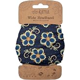 Karma Gifts Wide Headband, Midnight Flower