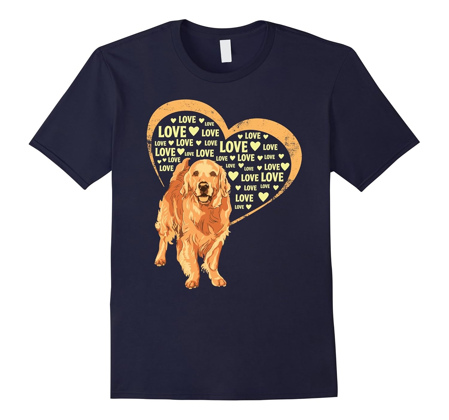 Love Golden Retriever Dog T-Shirt-ANZ