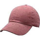 Newhattan Solid Corduroy 100% Cotton Vintage Unisex Baseball Adjustable Polo Trucker Cap Hat