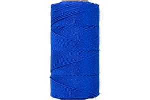 SGT KNOTS Rosary Twine (#9 or #36) - 3 Strand Twisted Nylon String Crafting Twine - Easy to Work with, Soft, Holds Knots, Heavy Duty String for Rosaries, Gardening, & Outdoor Use (Royal, #9-500 feet)