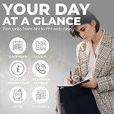ZYBUX A4-2026 Diary Day a Page with Half Page Sat Sun Black view 4
