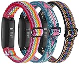 3-Pack Elastic Nylon Bands Compatible with Fitbit