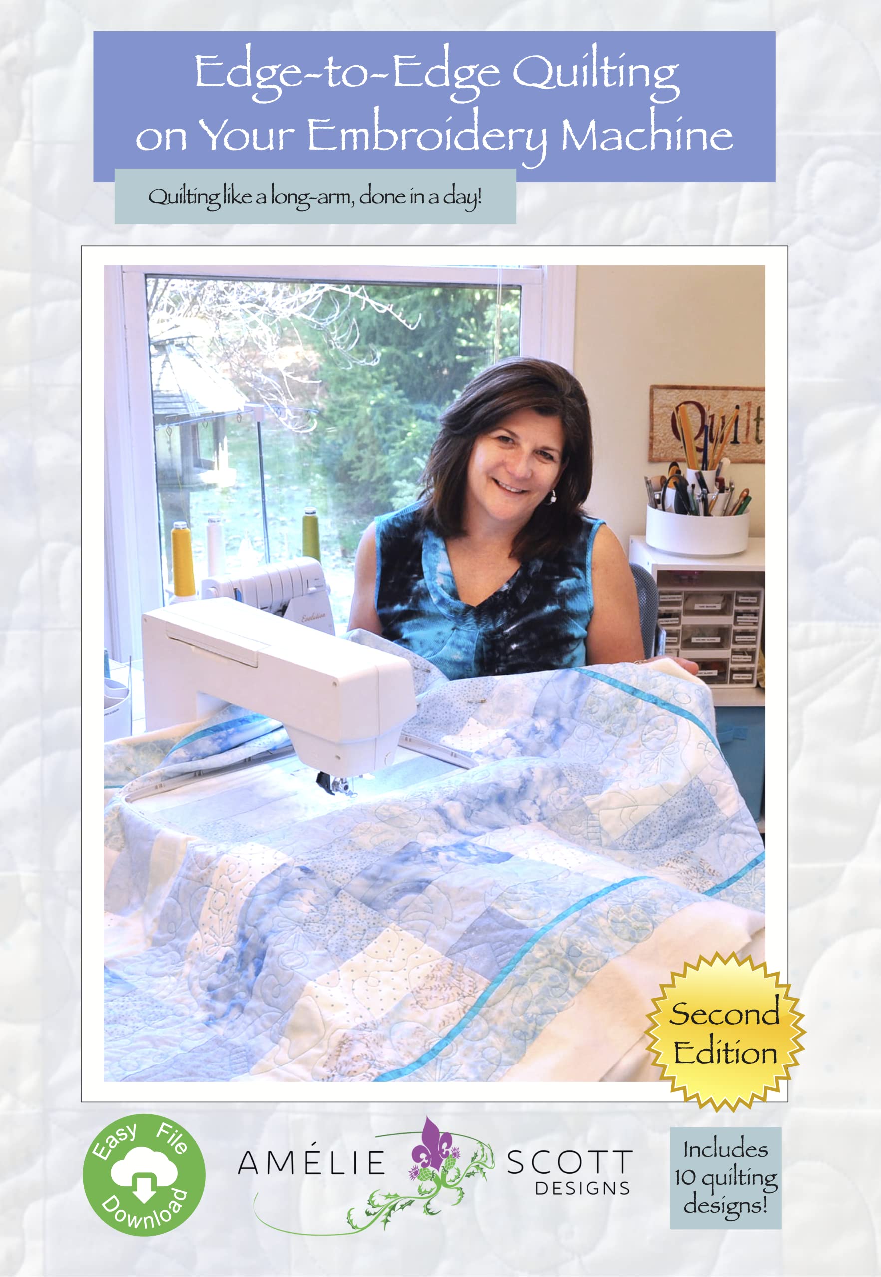 Photo 1 of Amelie Scott Designs Second Edition Edge Quilting Book