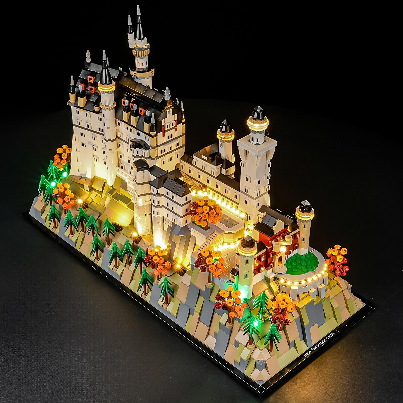MENZAVA LED Light Set Compatible with LEGO Neuschwanstein Castle Architecture 21063 Building Blocks Model - Model Set NOT Included