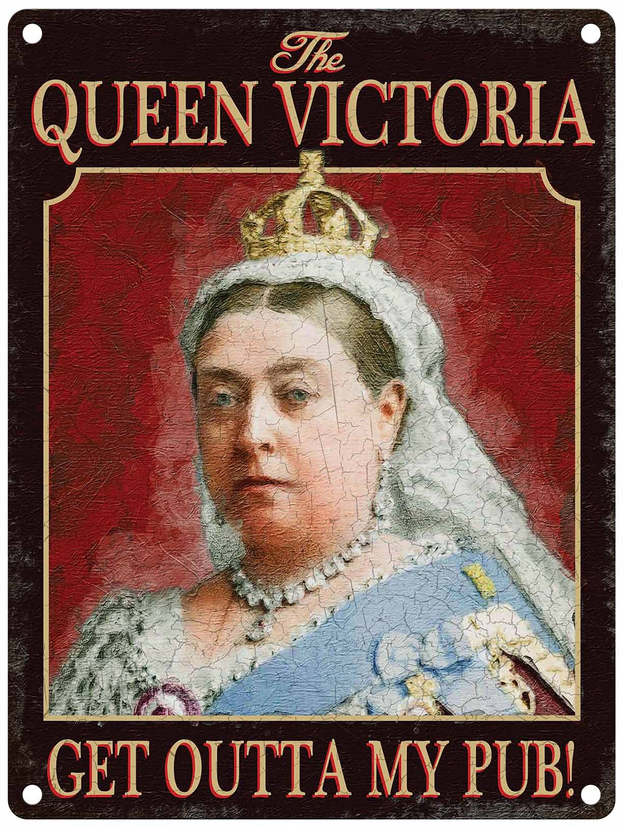 OG The Queen Victoria (Pub Sign) Small metal sign