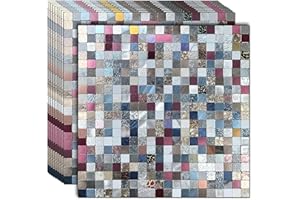 weimeisc 10 Sheets Peel and Stick Backsplash Tile for Kitchen, Self-Adhesive Mosaic Tile, Decorating for Bathroom Vanities，Fireplace Décor, Laundry Table (10, Colourful Mixing)