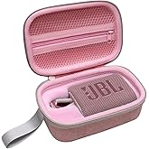 XANAD Hard Case for JBL Go3 / Go 3 Eco Portable Wireless Bluetooth Speaker - Travel Protective Carrying Storage Case Bag(Pink)
