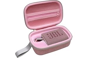 XANAD Hard Case for JBL Go3 / Go 3 Eco Portable Wireless Bluetooth Speaker - Travel Protective Carrying Storage Case Bag(Pink)