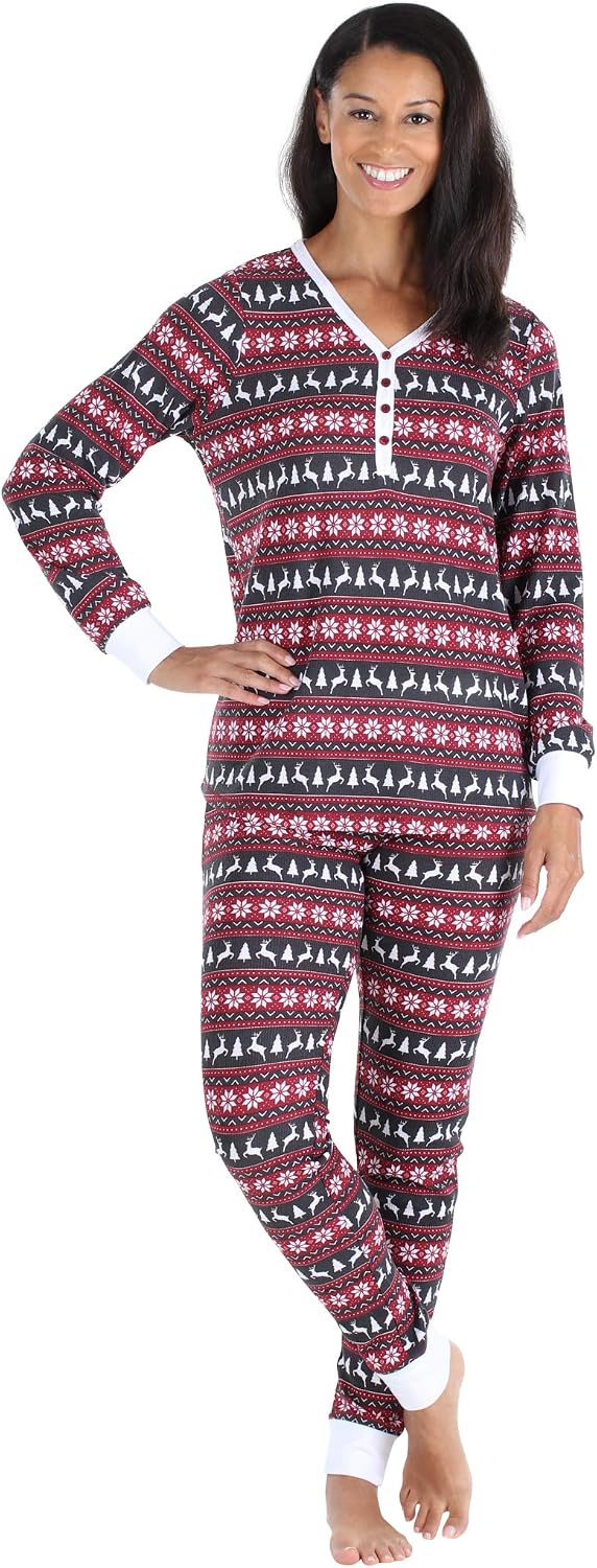 Olivia Rae Womens Thermal Long Sleeve 