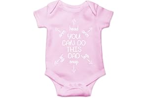 FUNNWEAR You Can Do This Dad - Funny Baby Essentials Bodysuit - Cute Baby Girl Clothes Newborn Boy Outfit
