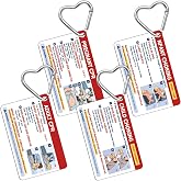 OBUSATT 4Pcs Infant Child Adult CPR Card Keychains Choking First Aid Card | 3.5 x 2.2 Inch Pregnant Emergency Instructions Quick Reference Guide for New Moms Women Adult Parents Volunteers Drivers Gift