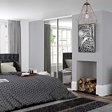 SPACEPRO Heritage Sliding Door Wardrobe with Mirror 1499mm x 2260mm view 2