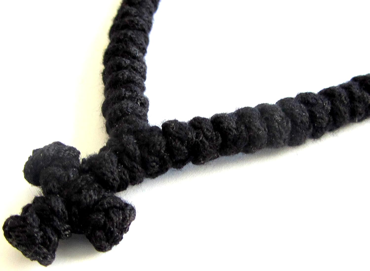 IconsGr Handmade Blessed Christian Orthodox Komboskoini Prayer Rope 100 Knots Wool Pendant black 1 - Image 3