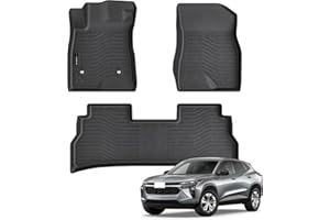 Auxko All Weather Floor Mats Fit for Chevy Chevrolet Trax 2024 2025 & Buick Envista 2024 2025 TPE Rubber Liners Accessories Set All Season Guard Odorless Anti-Slip Floor Mats