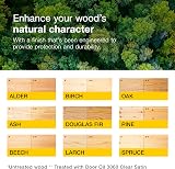 Osmo Door Wood Wax Oil 3060 Clear Satin 1L Durable Water-Resistant Finish view 4