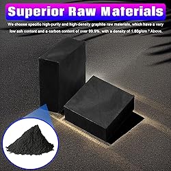 KoveYzao 4 Packs Graphite Ingot Block, 99.9% High