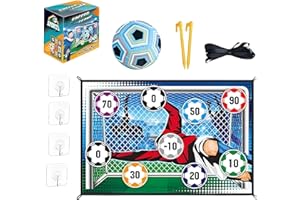 Stryka Skillzone - Football Accuracy Target Game,New Indoor/Outdoor Soccer Ball Game Set, Foldable Flannel Mat Goals Toy with