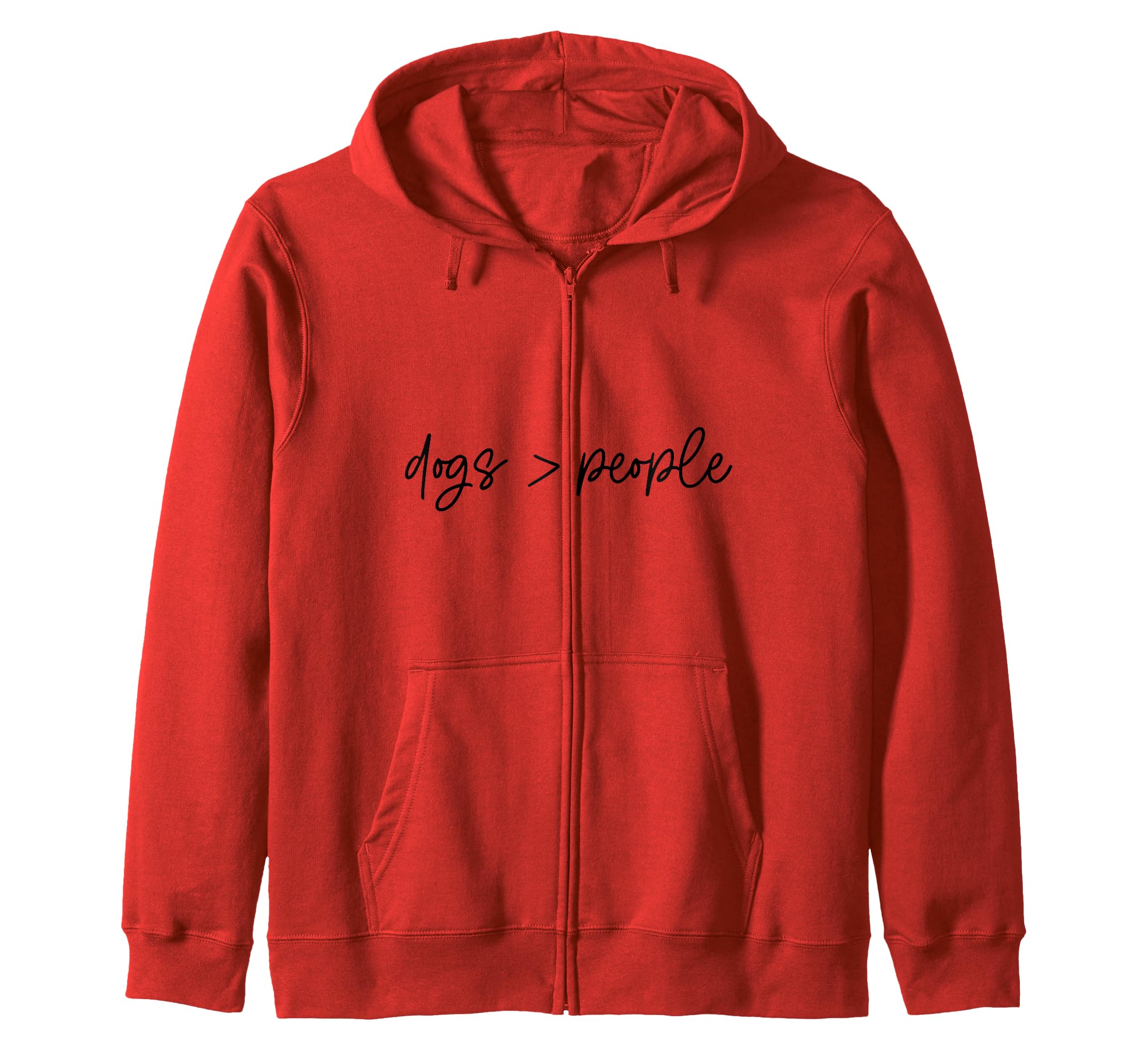DOGS > PEOPLE Animals are greater than Humans Funny Dog Meme Zip Hoodie