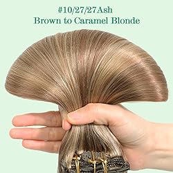 SURNEL Golden Brown to Caramel Blonde Clip in Hair