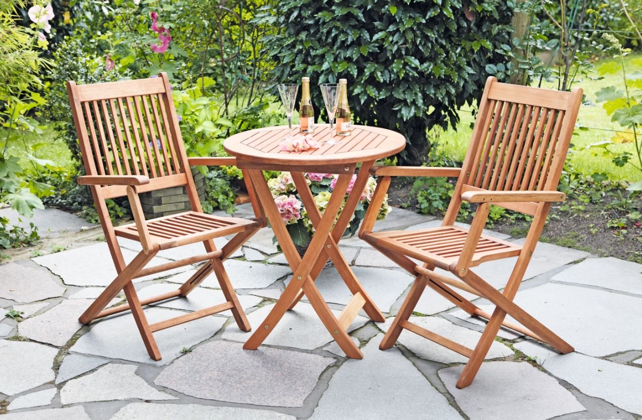 3-teiliges Bistroset Balkonset RIO, Eukalyptus kaufen