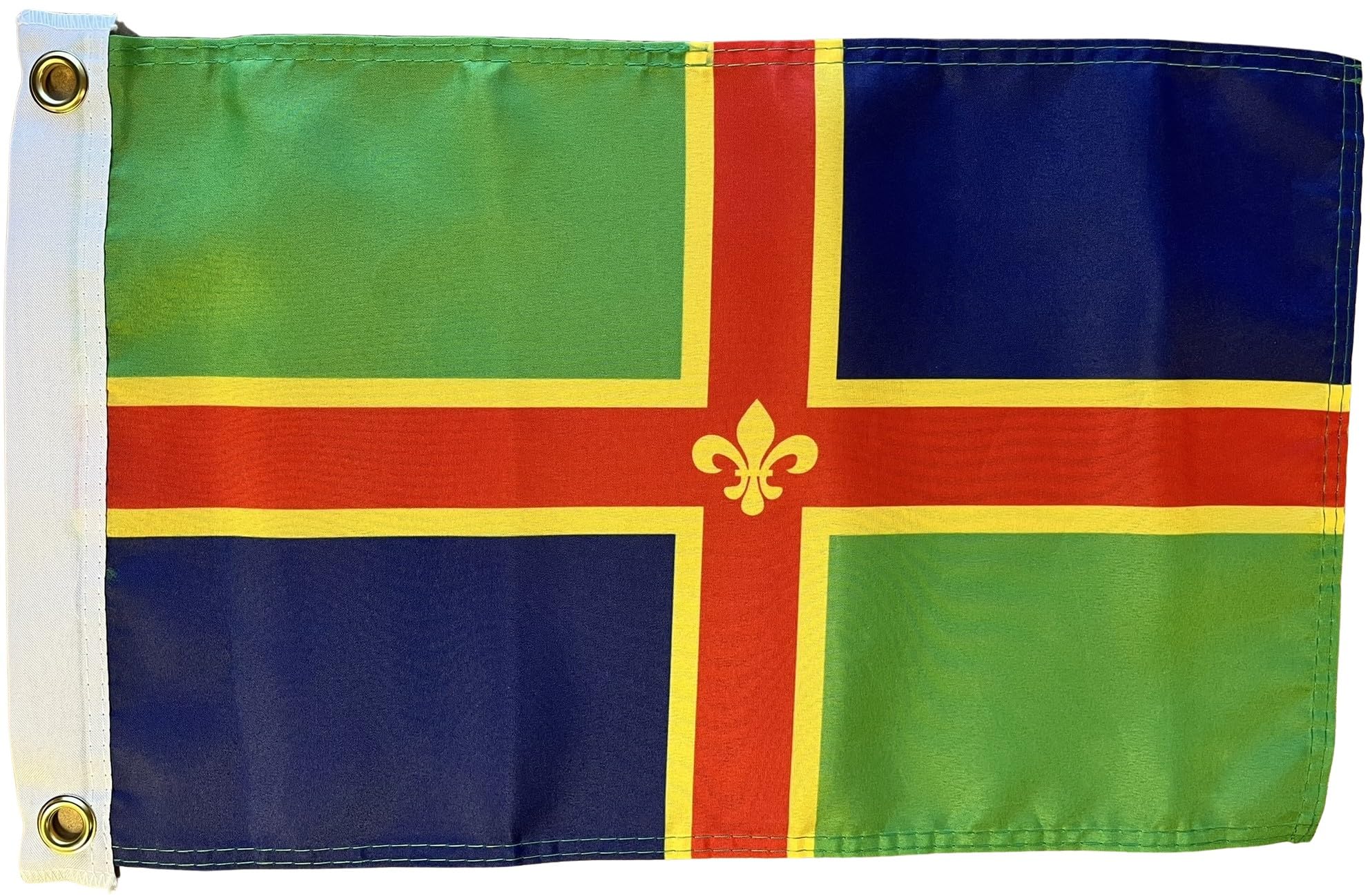 NWFlags Lincolnshire Flag 17" x 11" 75d Premium Polyester | Polyester 1.5x1 foot material flag with 2 Eyelets
