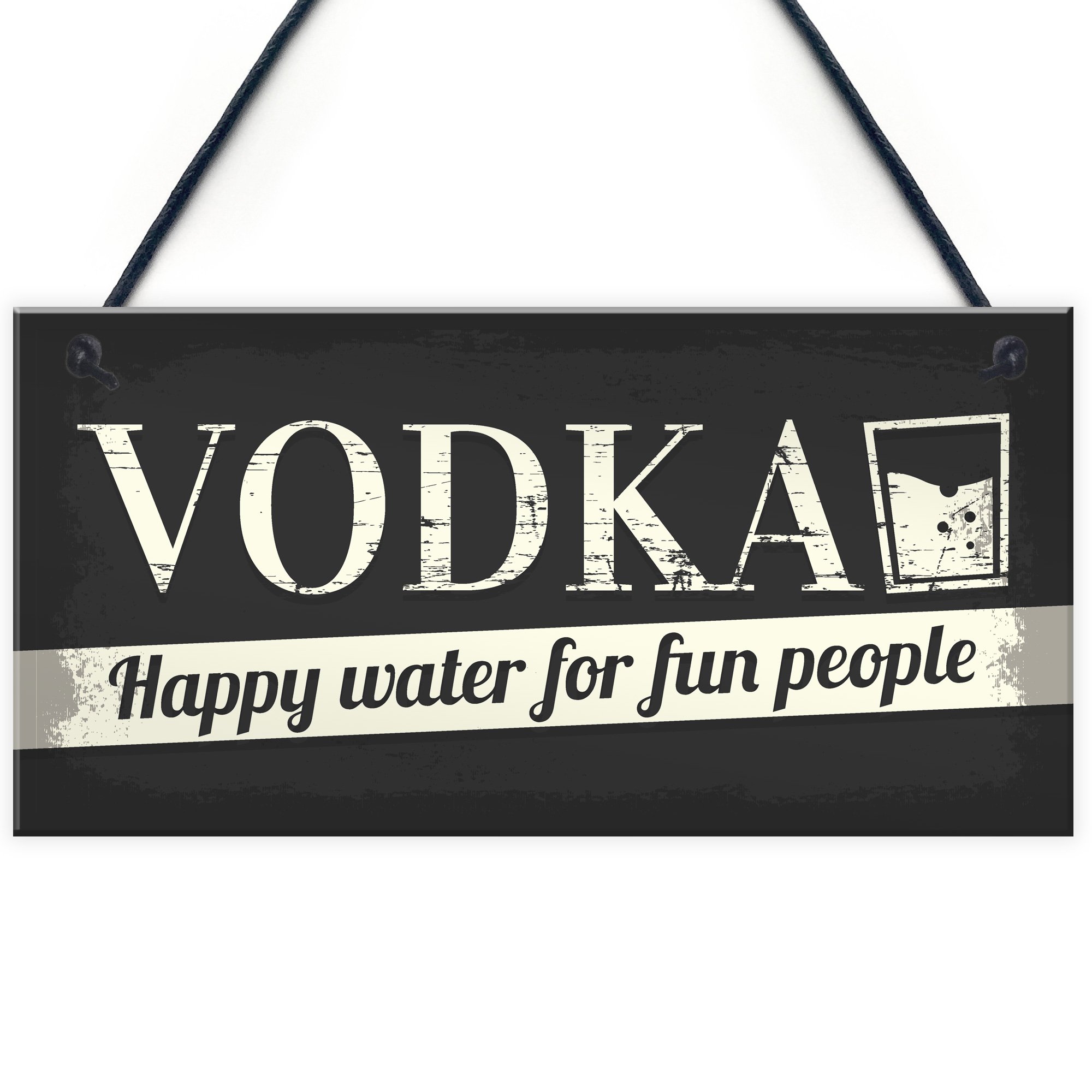 Photo 1 of **Broken in half**
XLD Store Vodka Novelty Sign Funny Friendship Alcohol Man Cave Bar Pub Hanging Plaque Gift for Men