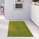 THE RUGS Living Room Shaggy Rug 60x110 cm Green 30 mm Thick view 2