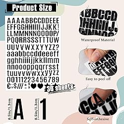 4650 PCS Letter Stickers 30 Sheet Small Mailbox