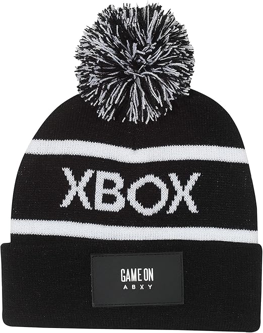 XBox Game On Boys Beanie with Pom Official Merchandise Gamer Hat